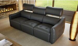 Canapea piele cu recliner Davos 3 locuri