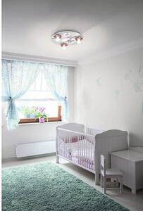 Plafonieră Lalelu E14 max. 3x40W, cu flori și oițe, pentru camera copiilor