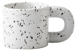Cană ceramică, mată, crem cu aspect pătat, 300 ml, eCarla, CUP19