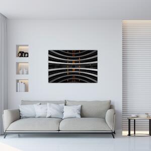 Tablou abstract - clădire (90x60 cm)