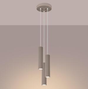 Brilagi - Suspensie LED CRESTO pe cablu, 3x GU10, 10W, 230V, taupe