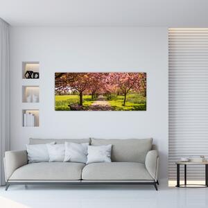 Tablou - livada cu cireși (120x50 cm)