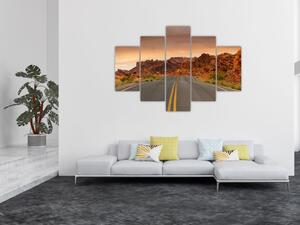 Tablou cu drum și piere (150x105 cm)