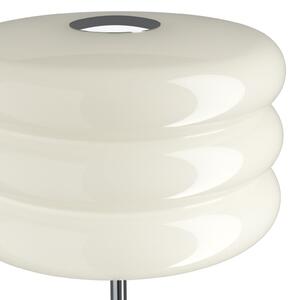 EGLO Lampadar Tortora, albă, sticlă, metal, înălțime 153 cm, E27, Alb, Camera de zi / sufragerie, Sticlă, Viața tânără