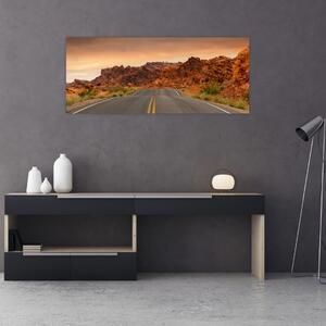 Tablou cu drum și piere (120x50 cm)