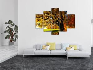 Tablou cu copac toamna (150x105 cm)