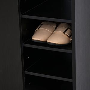 HomCom dulap pentru pantofi, 83x30x90cm, negru | AOSOM RO