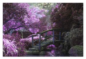 Tablou - copaci violeți (90x60 cm)