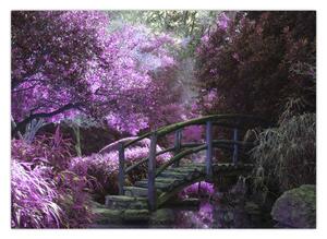 Tablou - copaci violeți (70x50 cm)
