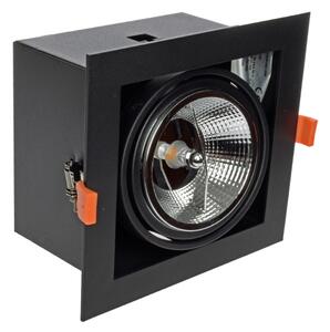Lampă încastrată PLAZA AR111 1xGU10/12W/230V negru