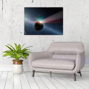 Tablou cu planetă mică (70x50 cm)