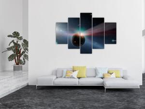 Tablou cu planetă mică (150x105 cm)