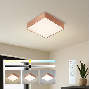 Brilagi - Plafonieră LED reglabilă POOL SQUARE LED/36W/230V 40x40 cm bronză + telecomandă