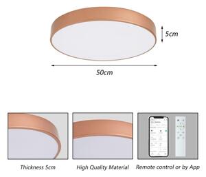 Brilagi-LED Corp de iluminat reglabil POOL SMART LED 60 W/230 V, 50 cm, Wi-Fi Tuya, bronz + telecomandă