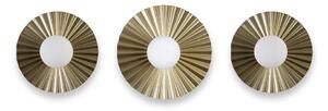 SET 3x Aplice de perete SUNPLISS 1xG9/10W/230V auriu/crem
