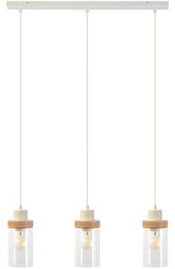Pendul pe cablu WOODNEST 3xE27/15W/230V pin/crem