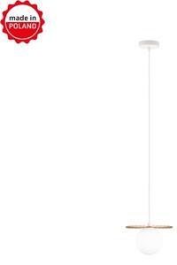 Lustră suspendată pe cablu SUNPLISS, 1xG9/10W/230V, diametru 20 cm, auriu/crem