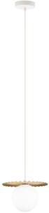 Lustră suspendată pe cablu SUNPLISS, 1xG9/10W/230V, diametru 20 cm, auriu/crem