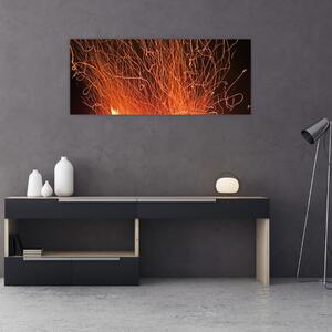 Tablou cu focul (120x50 cm)