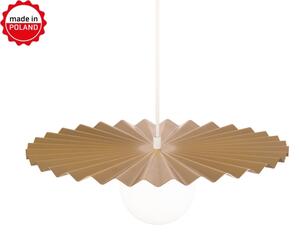 Lustră pe cablu SUNPLISS 1xG9/10W/230V diametru 40 cm auriu/crem
