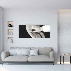 Tablou cu mâini (120x50 cm)
