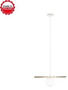 Lustră pe cablu SUNPLISS 1xG9/10W/230V diametru 40 cm auriu/crem