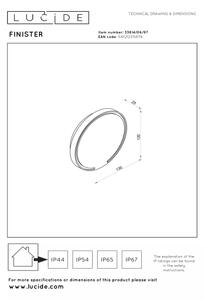 Lucide 33814/06/97 - Aplica de perete LED pentru exterior FINISTER LED/6W/230V IP54