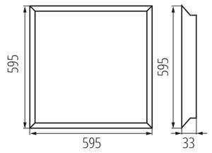 Kanlux 31176 - Panou LED pentru tavan casetat BAREV LED/36W/230V 4000K 60x60 cm