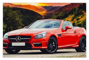 Tablou - Mercedes roșu (90x60 cm)
