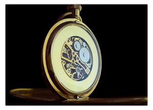 Tablou cu ceas de buzunar de aur (70x50 cm)