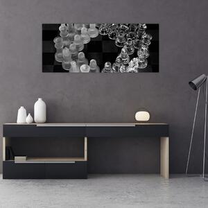 Tablou - șah albnegru (120x50 cm)