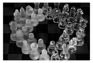 Tablou - șah albnegru (90x60 cm)