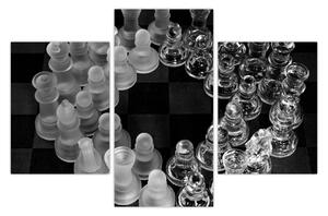 Tablou - șah albnegru (90x60 cm)