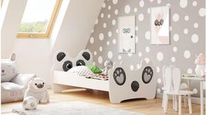 Kobi Animals Youth Bed - Panda #white-black - Mai multe mărimi