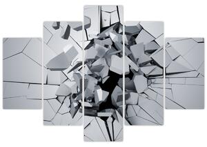 Tablou abstracție 3D (150x105 cm)