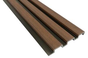 Placa riflaj Nuc Inchis H=12 cm, Lungime 2,8M