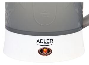 Fierbător electric Adler AD 1268, 900W, 600 ml, 2 căni, Oprire automată, Gri