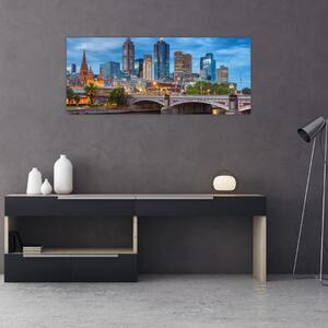 Tablou cu orașul Melbourne (120x50 cm)