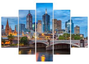 Tablou cu orașul Melbourne (150x105 cm)