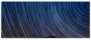 Tablou cu stele noaptea și cerul (120x50 cm)