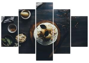 Tablou cu desert pe masă (150x105 cm)
