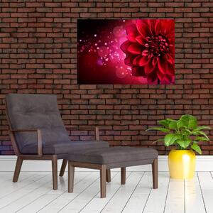 Tablou cu floare roșie (90x60 cm)