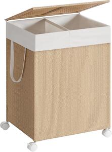 Cos de rufe Songmics, Natur, LCB601N01, 46.5 x 37.5 x 65 cm