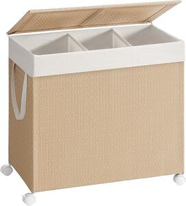Cos de rufe Songmics, Natur, LCB602N01, 66.5 x 37.5 x 65 cm