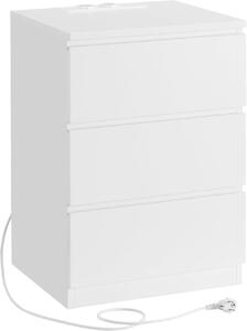 Noptiera, Vasagle, Alb, LET631W14V1, 35 x 40 x 59 cm