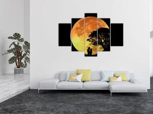 Tablou cu umbre în lumina lunii (150x105 cm)