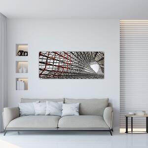 Tablou cu construcție din fier (120x50 cm)