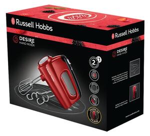 Mixer Russell Hobbs Desire 24670-56, 350W, Manual, 5 viteze+Turbo, Rosu