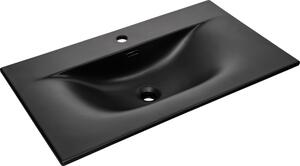 Comad Sky lavoar 81x46 cm dreptunghiular mobilier negru SKY 1 BLACK MATT 80 DP ( E-8099-80 )