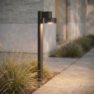Lucande Bornă luminoasă LED Elune, negru mat, IP44, înălțime 77 cm, Negru, Aluminiu, Modern